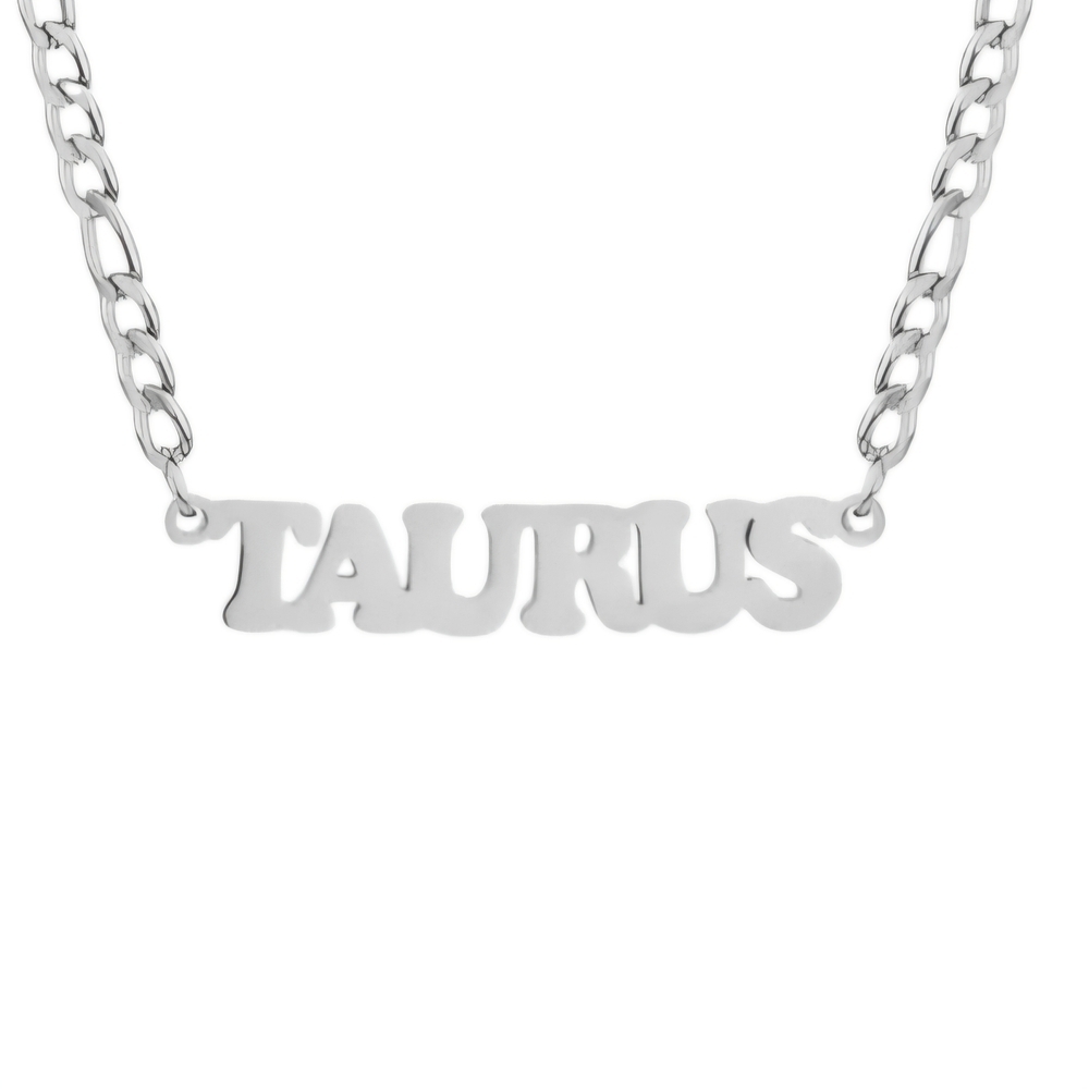 April/May Zodiac Taurus Necklace Stainless Steel